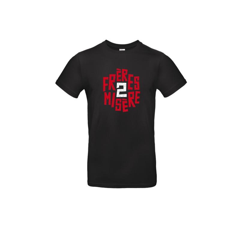 FRERES 2 MISERE - T-shirt noir Homme Logo